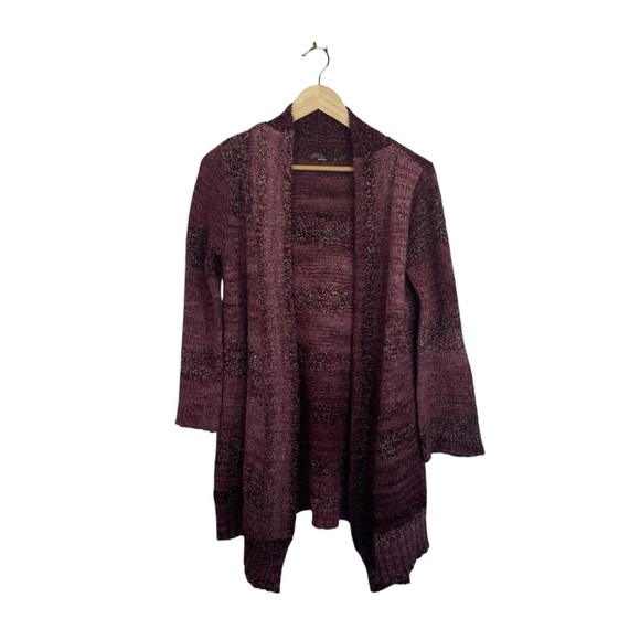 Prana Rhonda Open Duster Wool Blend Cardigan in Red/Pink Size S - Picture 7 of 13